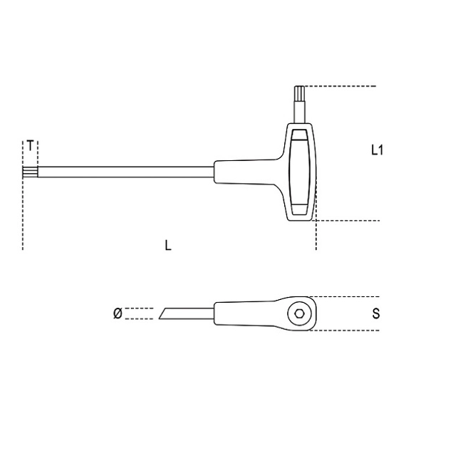 Vendita online Chiave maschio piegata con impronta Torx art.97TTX